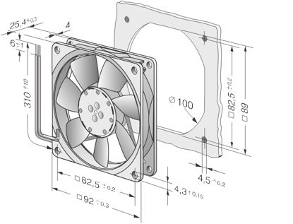 Imagem de Micro Ventilador Compacto  3412NH Ebmpapst