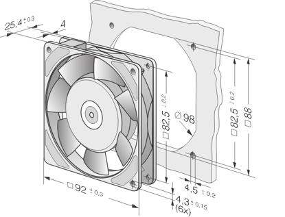 Imagem de Micro Ventilador Compact  3956 Ebmpapst